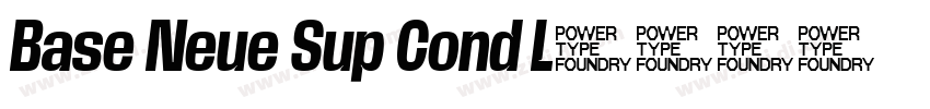Base Neue Sup Cond L字体转换
